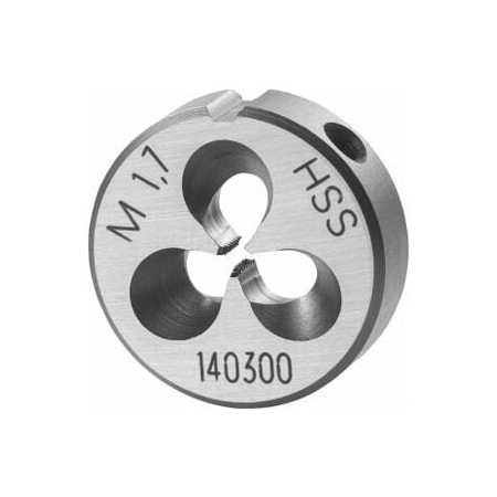 Garant M1.7X0.35 HSS Round Die, Closed/Pre-Slit Form 140300 M1,7